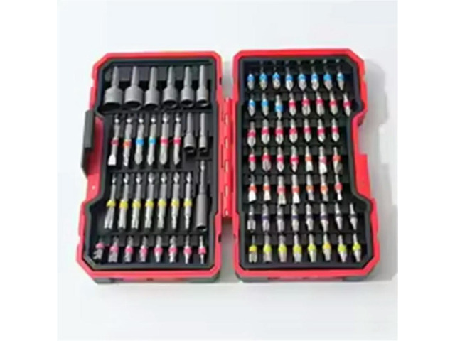 Impact Driver Drill Bit Set, S2 Steel, Magnetic Nut Driver, Intersect Slot, Slotted, Square, Star, Hex, TORX Bits 83Pcs