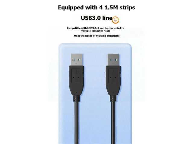 USB KVM Switch Adapter 2 Input 4 Output USB Switch Printer Sharer for Computer Keyboard Mouse Sharer Controller
