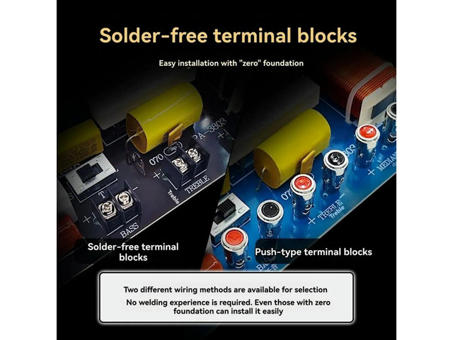 3 Way 800W High Power Multi Speaker High Medium Low 3 Way Frequency Converter Adjustable Frequency Divider PA-3803