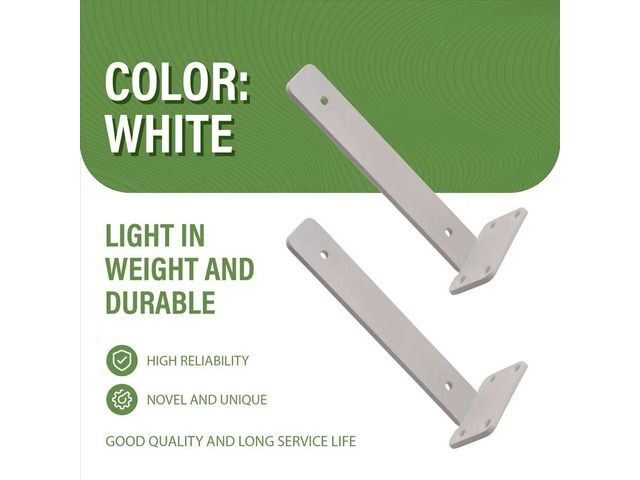 4Pack Floating Shelf Bracket 8 Inch, Industrial Heavy Duty Shelf Brackets L Brackets Hidden l Shelf Bracket