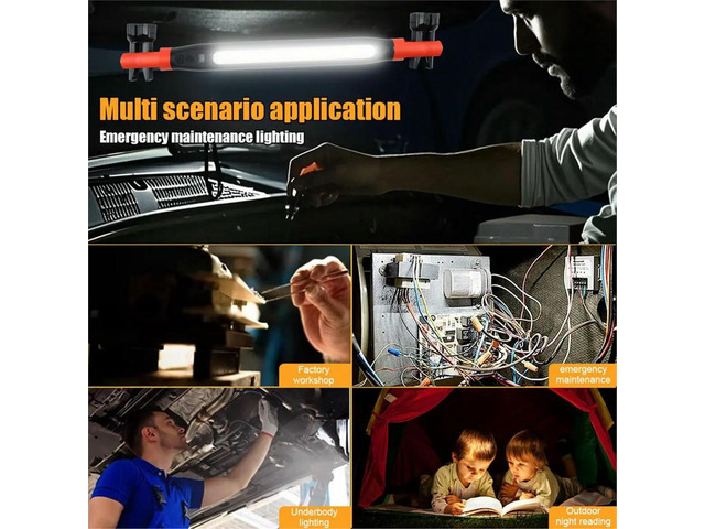 Magnetic Work Light, Under Hood Work Light Accessory Bar Rechargeable LED Work Light Bar for Car Repairing,2 Packs