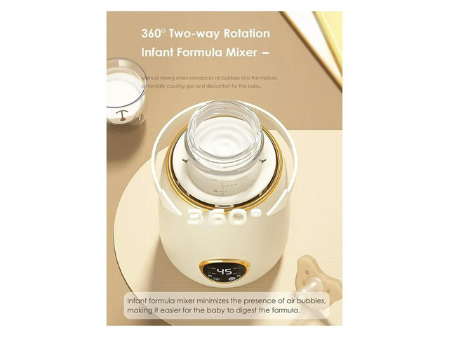 Electric Milk Bottle Shaker with LED Display, Adjustable Milk Blender for Night, Shopping, Camping, Daily Use