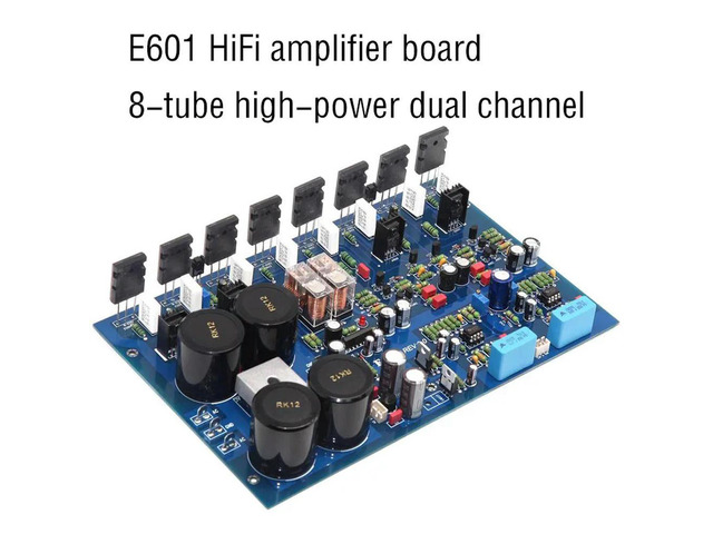 E601 HiFi Amplifier Board High-power 300W Dual Channel Adjustable Class A and Class AB With protection power Amplifier Board