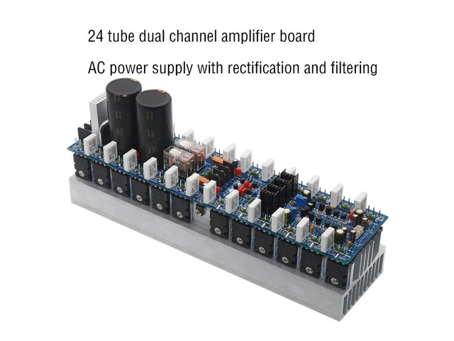 V242DE Professional Stage Amplifier Board Dual Channel Inlet Tube 5200 1943 Stereo With Rectificat Filter Power Amplifier Board