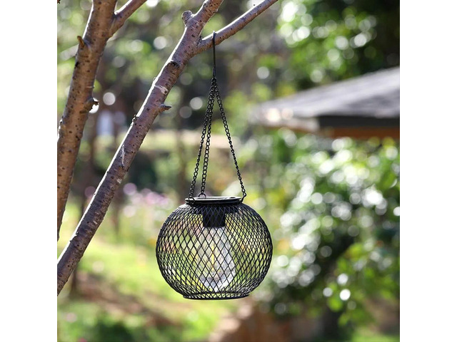 Solar Lantern Outdoor, Solar Lights for Outside Decorative Outdoor Hanging Lights Waterproof, Yard Garden Lamp