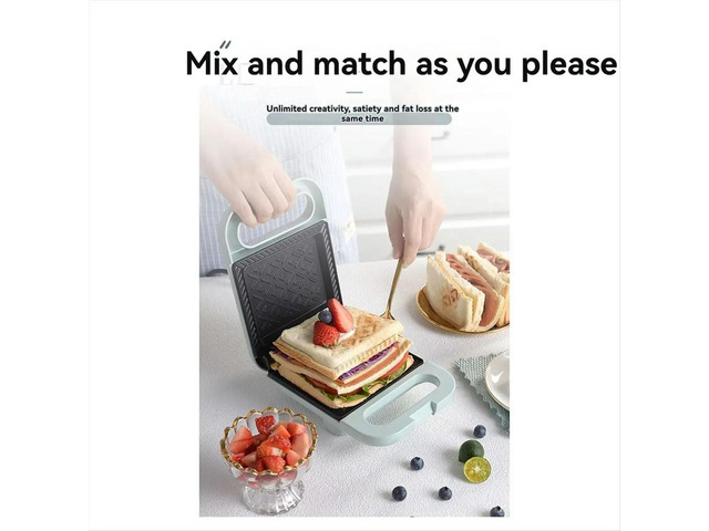 Multifunction Sandwich Maker Fast Heating Toaster Breakfast Making Machine Kitchen Electric Baking Pan Roast Meat EU