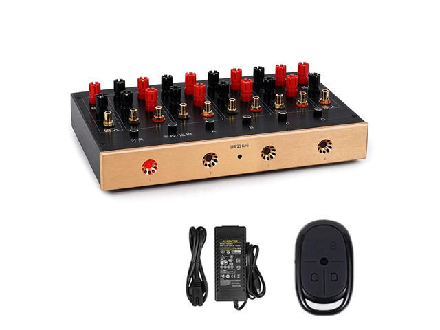 Functional RCA Lotus Audio Switcher Four In One Out Amplifier/Speaker Chooser For Recording Studio/Home/Audition Room