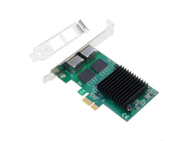 I350-T2 PCI Gigabit Networking IEEE 802.1P PCIE 1000Mbps Desktop RJ45 Ethernet Adapter Card RJ45 2 Port