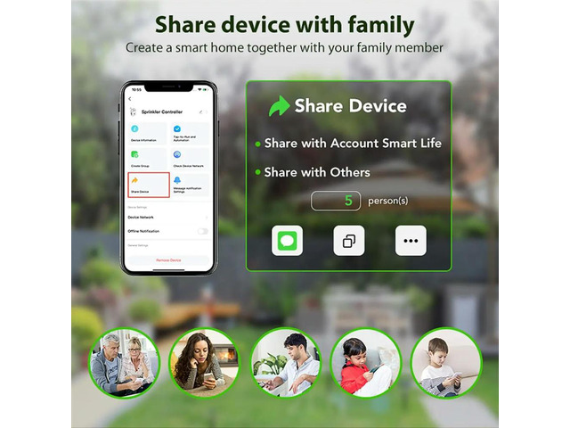 ligent Watering Device Pump Timed Automatic Drip Irrigation System Remote APP Controller for Garden Terrace