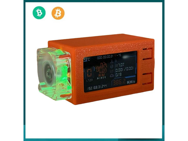 NMMiner Nerdminer V2 Pro Max 390KH/S Solo Lottery Miner Bitcoin Crypto Miner BTC Miner Nerd Miner with RGB Cool Fan