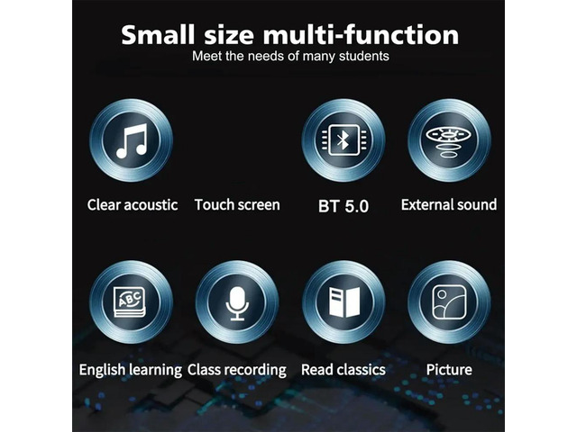 l Bluetooth 5.0 MP3 Music Player Built-in Speaker MP4 Player 2.4 Inch Full Touch TFT Color Screen Radio HIFI
