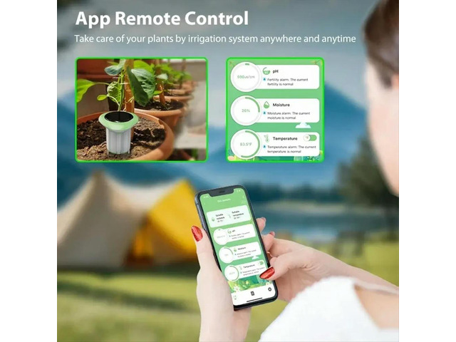 Tuya Soil Sensor Solar Power Temperature Moisture Soil Qualities Detection for Farm Plants Hygrometer Garden Tools