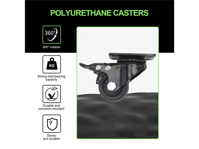2' 4pcs Swivel Casters with Brakes Heavy-Duty Swivel Casters Industrial Heavy-Duty Nylon Wheels 600kg Load Capacity