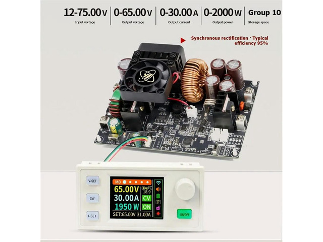 XY-6530S CNC DC Adjustable Regulated Power Supply Constant Voltage and Constant Current Module 65V/30A/2000W