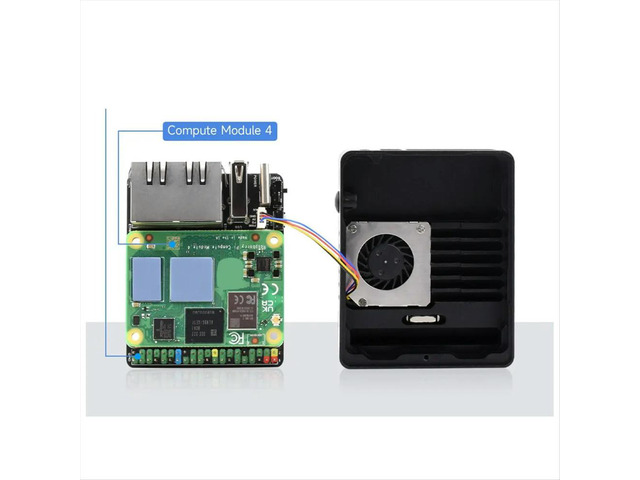 MINI Dual Ethernet CM4 Carrier Board for RPI Raspberry Pi Compute Module 4 Lite EMMC Expansion Base Board