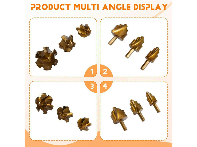 6pcs PPR Lifting,Stepped Drill Bit,Connection Tool 20/25/32/40/50/63mm, for Repair
