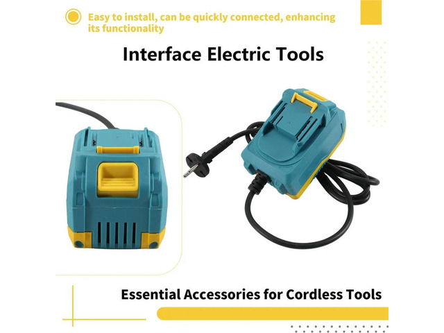 20V/35A DC Power Adapter for Makita 18V Interface Electric Tools, EU Plug
