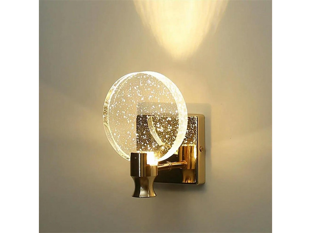 Luxury Single Lens LED Wall Lamp Aisle Corridor Bedroom Bedside Stair Background Living Room Decor Night Light