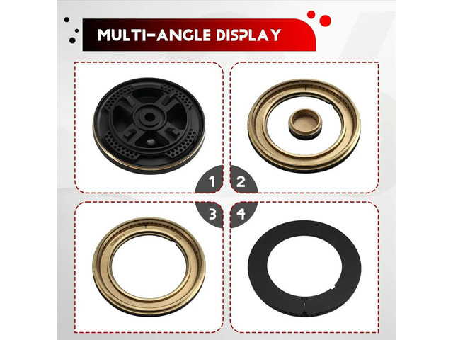Stove Cooker Hat Replacement Set, Oven Gas Hob Burner Crown, Flame Cap, Lid for Gas Stove Burners