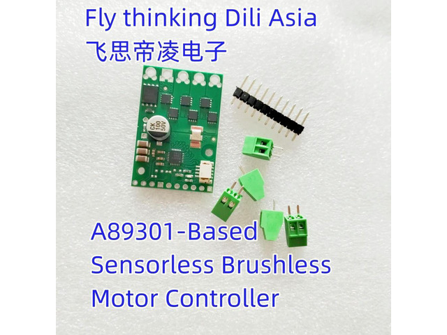 A89301 5357 Based Sensorless Brushless Motor Controller, 50V, 11A