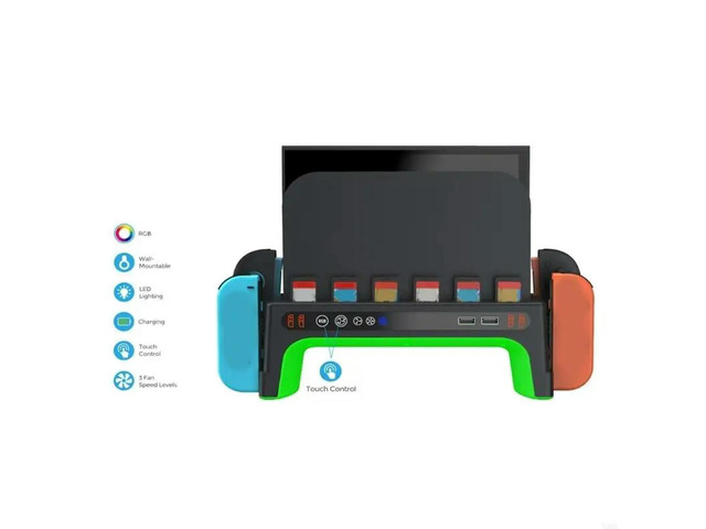 Functional Controller Stand With Quick Charging And Fashionable Color Lights