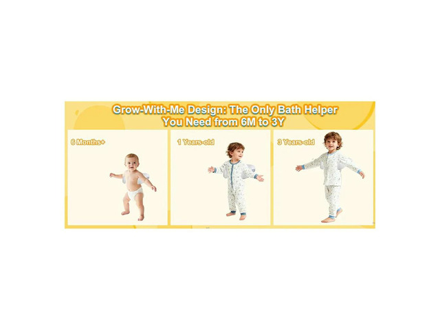 Baby Bath Stand with Pressable Duck Toy No-Drill Interactive Bath Support with Non-Slip Suction Cups Adjustable Height