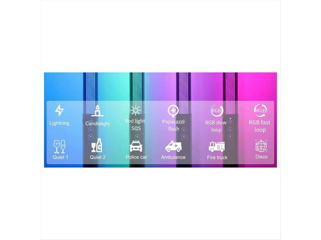 LED Video Light with Remote Control 3000K-6000K 36Colors Studio Photo Lighting RGB Stick for Vlog Recording