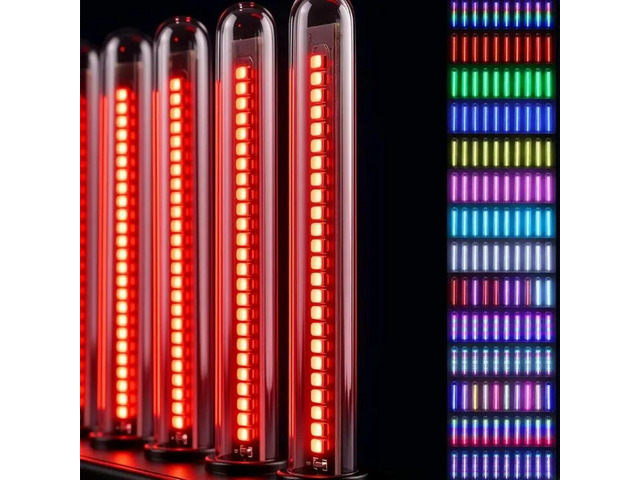 Sound Activated RGBs LED Spectrum Lamp With 8 Brightness Level For PC Desk And Party Lighting