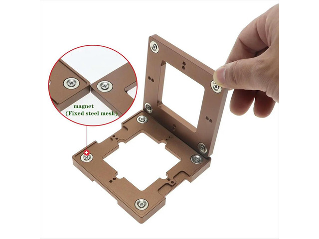 Aluminium Alloy BGA Reballing Station Kit 90x90mm BGA Reballing Station with 10/PCS BGA Universal Stencil Solder Balls