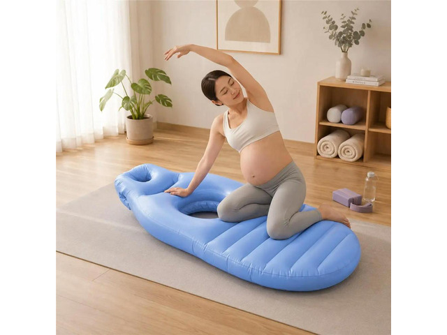 Pregnancy Mattress with Hole Inflatable Maternity Bed Stomach Sleeping,Back Pain Relief Includes Electric Pump US Plug