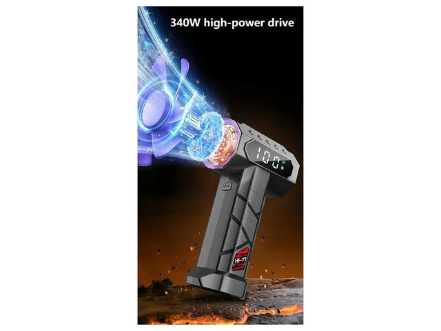 340W Violent Blower Wind Pressure Brushless Motor 750G Turbo Jet Fan 12000mAh Dust Blowing 40MM Cleaning Air Blower