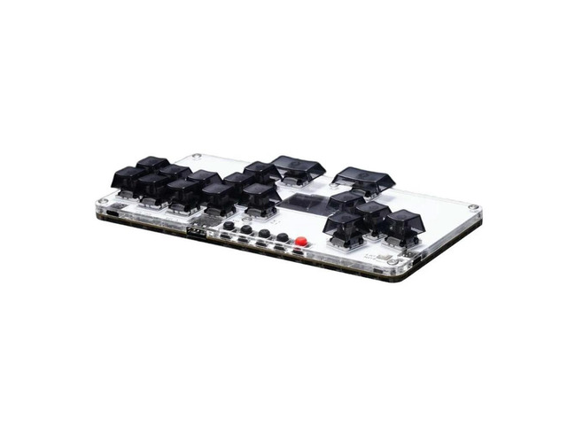 16Keys All Button Leverless Controller Gaming Keypad for PC Arcade Controller Arcade with Light