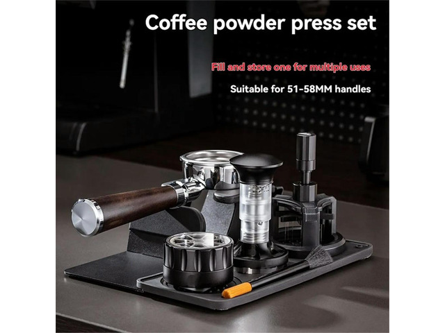 Coffee Tamper Base Silicone Tamper Pad Anti-Slip Tamper Base Handle Pad Corner Pad Powder Hammer Pad for 51-58mm Handles