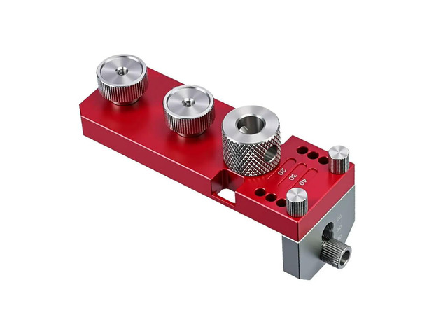 Aluminum Profile Drill Guide Access Hole Drill Jig with M6/M8 Step Drill Bits for 20 30 40 Series Extrusion Profile