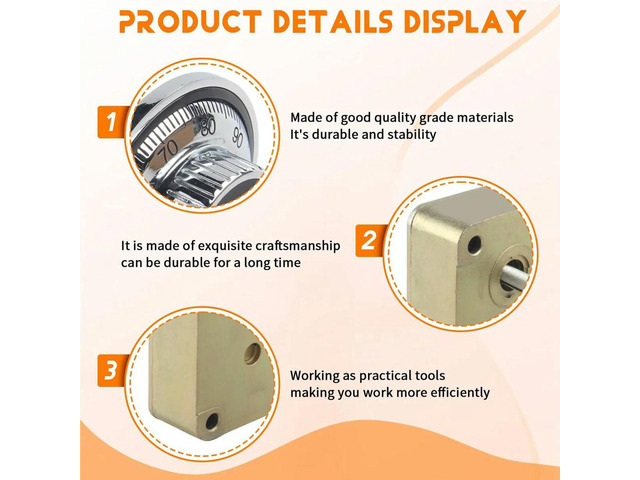 Safe Vault Door Fireproof Box Mechanical Combination Lock ATM Turntable Lock All Steel Strong and Durables Lock