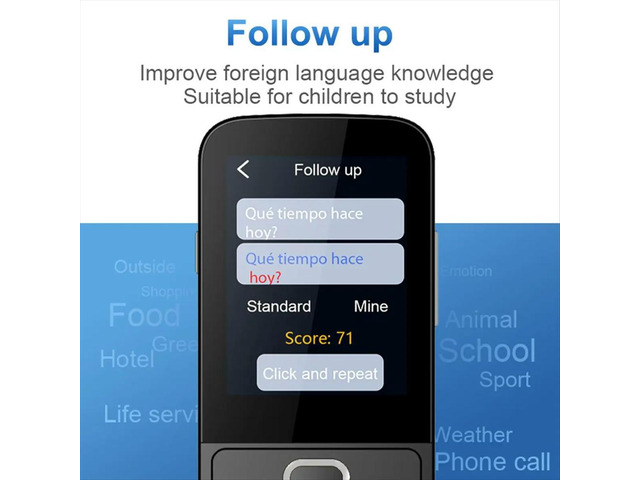 T10 Voice Translator Instant Real-Time Translation 137+ Languages, Powered Offline Capabilities Black
