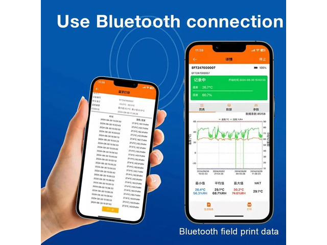 GSP-6 Pro Bluetooth Temperature and Humidity Recorder Cold Transportation Real-Time Temperature Data Logger