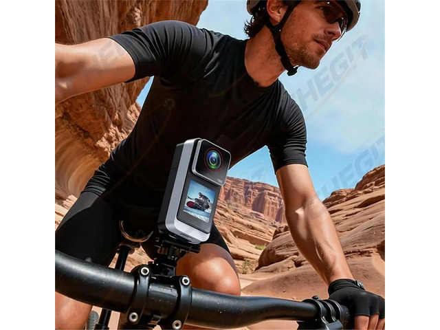 4K Action Camera Touch Screen Thumb Camera with Waterproof Case Stabilization Magnetic Motorcycle Bike Bodycam