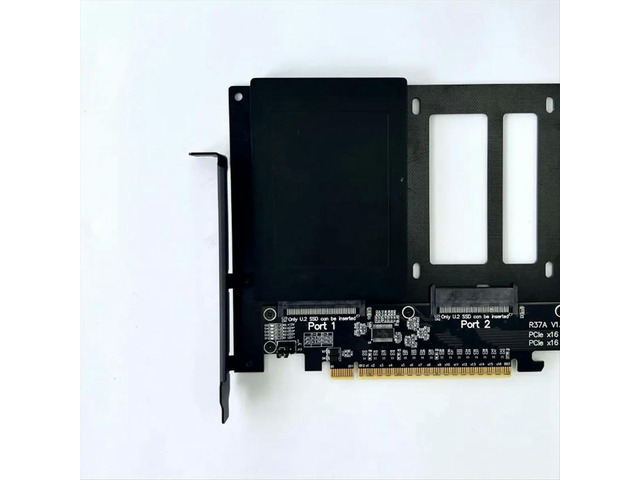 R37A PCIe 4.0 X16 to 4-Port U.2 SSD Split Expansion Card for Gen4 X16 Hard Disk Split Expansion Card GPU Dock