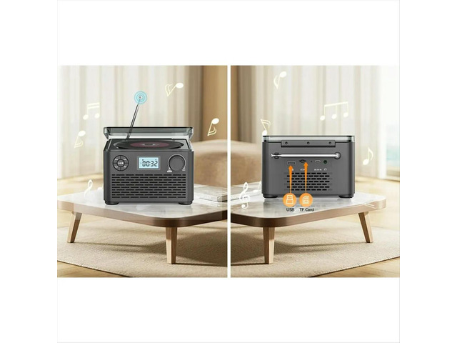 Cd Player with Speakers and Bluetooth Small Rechargeable CD with USB Mp3 and FM Radio