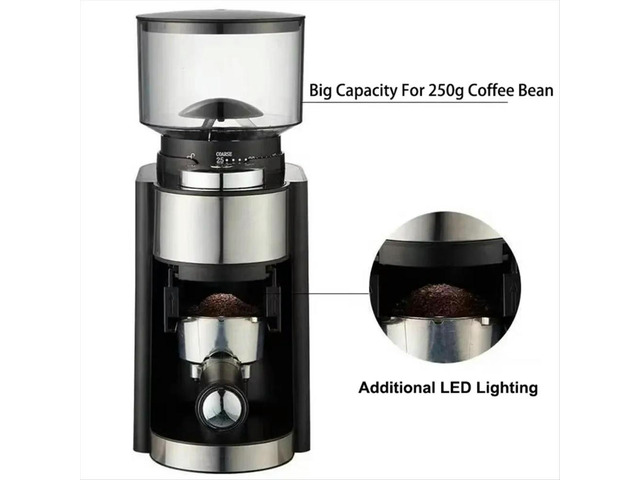ElectricGrinder Coffee Bean Grinder Coffee Bean Grinding Household CoffeeMachine Pulverizer Commercial CoffeeMaker(EU),A