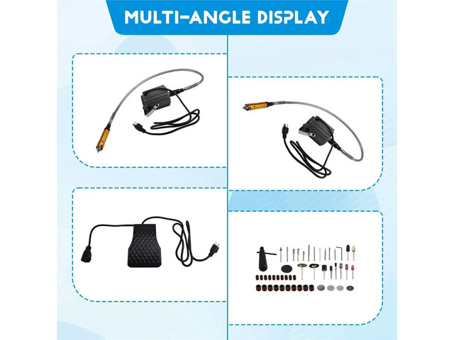 Hanging Flexshaft Mill 780W Electric Jewelry Grinding Polishing Tools Stepless Speed Stone Wood Sanding Pen Kit US Plug