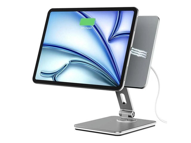 Magnetic Charging Tablet Stand for IPad Pro/Air,Rotatable Folding,Self-Contained Installation
