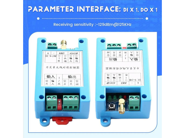 Lora Remote Switching Data Transfer Switch Module 433M Data Transmission Radio Wall-Mounted