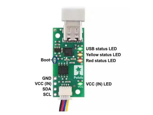 5396: Pololu Isolated USB-to-I²C Adapter