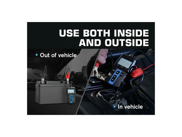 Car Tester 12V Load Tester 100-2000 CCA Car Alternator Tester Analyzer Charging Cranking System Tester