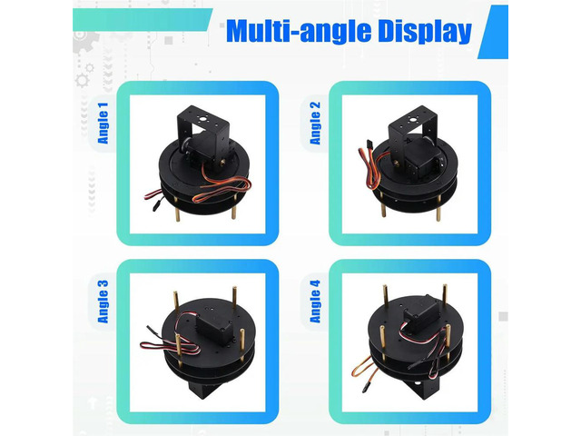 Two Dimensional Electric Pan Tilt Camera Bracket, Degree of Freedom Rotating Base,Competition Servo Pan Tilt Module