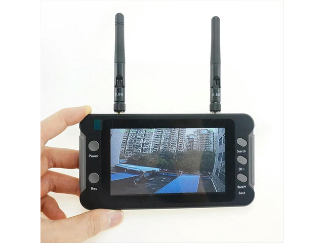 5.8G FPV Monitor with DVR 40CH 4.3 Inch LCD Display 16:9 NTSC/PAL Auto Search Video Recording RC FPV Multicopter