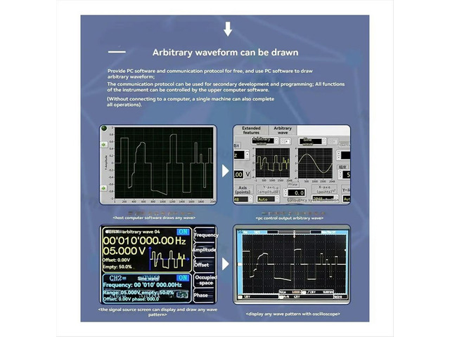 JDS2900 Dual Channel DDS Function/Arbitrary Waveform Signal Generator/Frequency Meter Precision Generator 50MHz US Plug