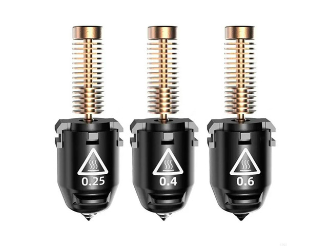 2025 Pack Of 3 Precise Nozzles 0.25mm 0.4mm 0.6mm High Temperature Resistant